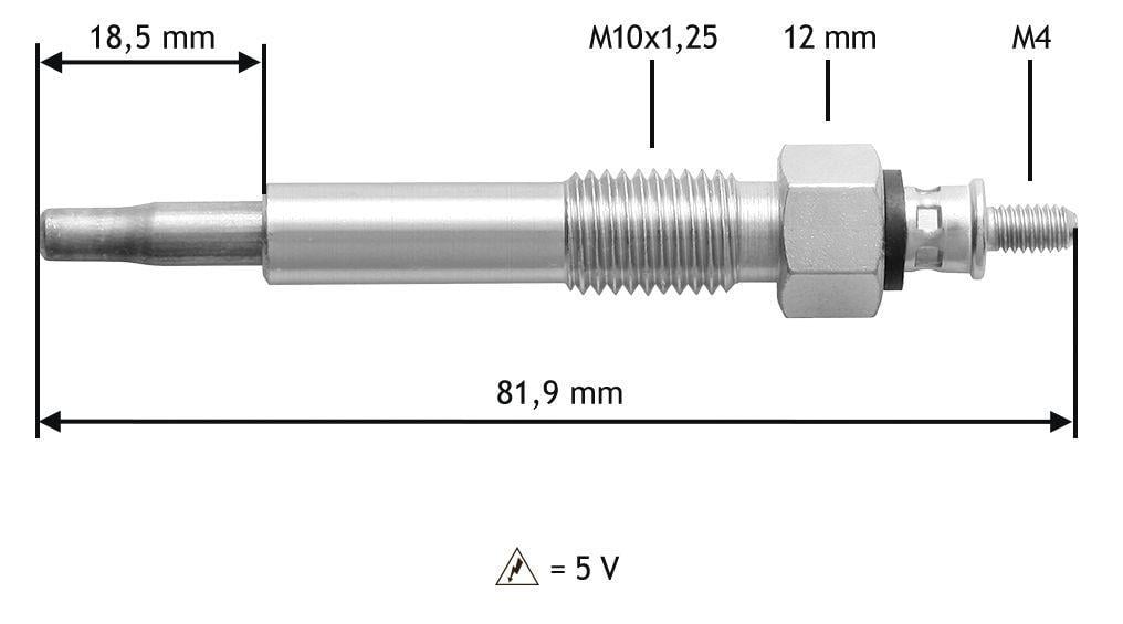 Bougie de préchauffage VALEO ref. 345205